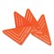 Rocketbook Beacons Smart Stickers for Whiteboards, Triangles, Orange, 2.5 in. h, 4PK BEA-A4-RC-FR - alternate 1